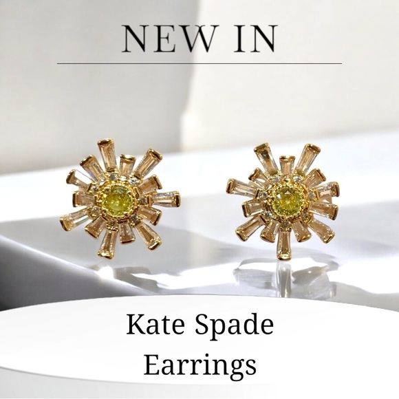 New Kate Spade Sparkling CZ Stud Earrings - Picture 3 of 7